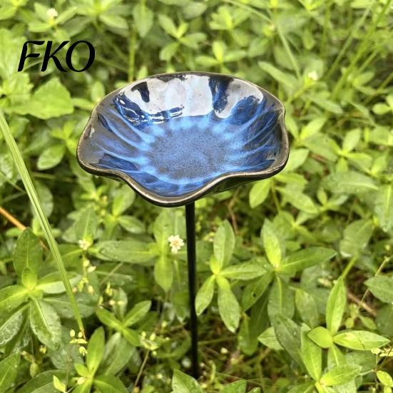 Backyard Bird Pond Bee Waterer with Stand, Butterfly Drinking Station Garden Art, Eco-friendly Habitat Accessory Flower Bath for Outdoor Yard,