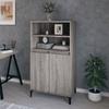 821234 vidaXL Highboard Sonoma Grey 60x36x110 Cm Engineered Wood