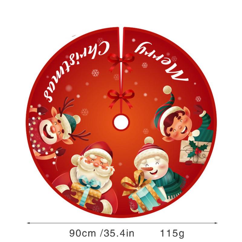 Большая круглая модная юбка для елки для рождественских украшений и праздничных декораций