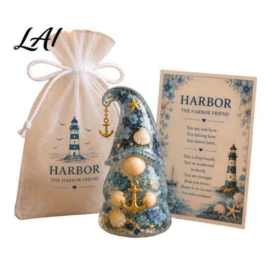 Gnome Ornament Emotional Support Figure with Card And Encouragement Gift for Her Gauze Bag Positive Energy Women Decor
