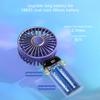 5000/8000mAh Portable Fan with Smart LED Digital Display 5 Speed Adjustable USB Rechargeable Mini Handheld Neck Fan