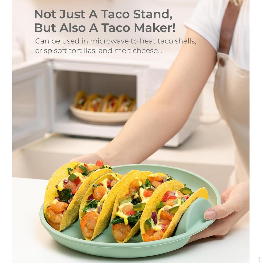 Подставка для тако, поднос для сервировки для вечеринки, домашняя тарелка для приготовления твердых и мягких тако, кухонные гаджеты