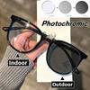 Luxury Fashion Photochromic Myopia Glasses Outdoor Color Changing Sunglasses Unisex Trendy Round Frame Minus Diopter Eyeglasses