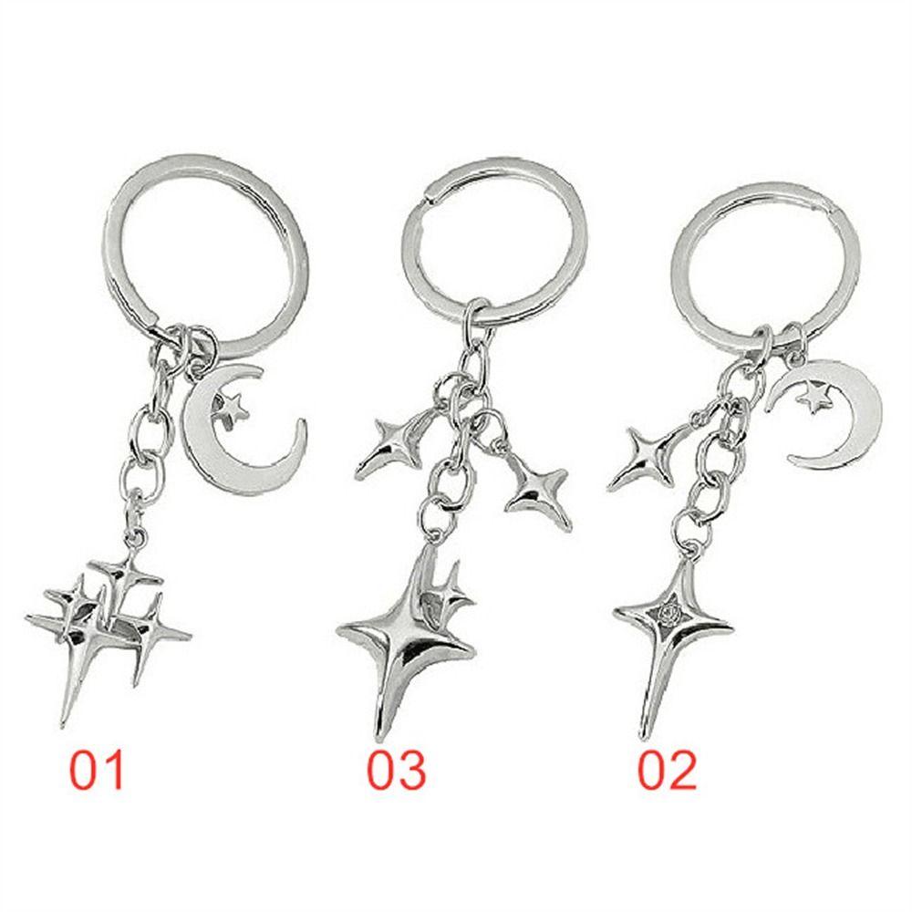 Полировка Y2K Брелки Сумка Кулон Звезда Брелки Мода Звезда Луна Брелоки Украшение Сумки