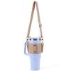 PU Leather Water Bottle Holder Water Bottle Holder with Adjustable Strap Water Bottle Sling Bag for Stanley 30oz & 40oz Tumbler