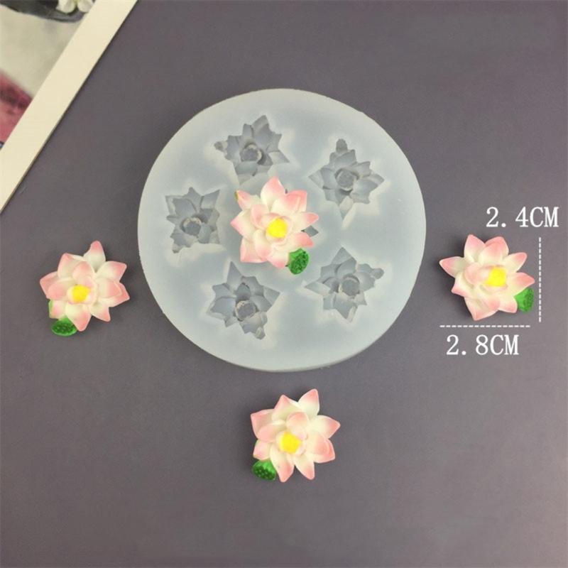 Reusable Silicone Flower Shaped Mold For Resin Clay Jewelry Tools Sturdy Flexible Easy Clean Design