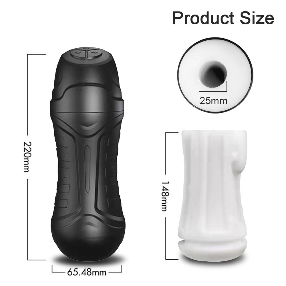 2025 Automatic Male Masturbator Vibration Blowjob Sucking Machine Silicone Vagina Masturbation Cup Sex Toys Adult Goods for Men