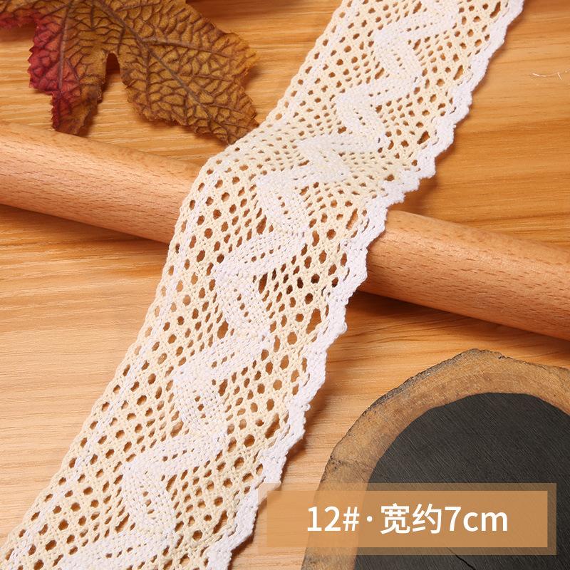 Полое кружево ручной работы своими руками Декоративный кружевной ремешок Одежда Скатерть Шторы Ткань Материал Хлопковая нить Кружевной край