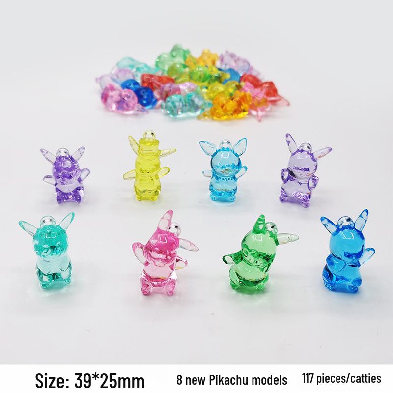 Colorful Mini Acrylic Milk Bottle Cartoon Ornaments - Cute Handmade DIY Decorative Accessories