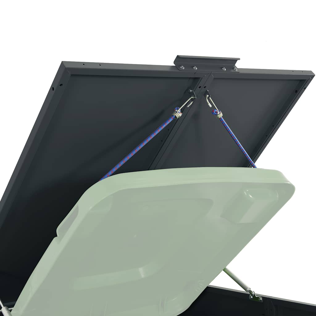 4 Ton Waste Bin Enclosure in Anthracite 276 x 79 x 117 cm Steel