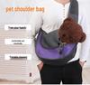 Breathable Crossbody Pet Bag for Cats & Dogs - Travel Shoulder Backpack