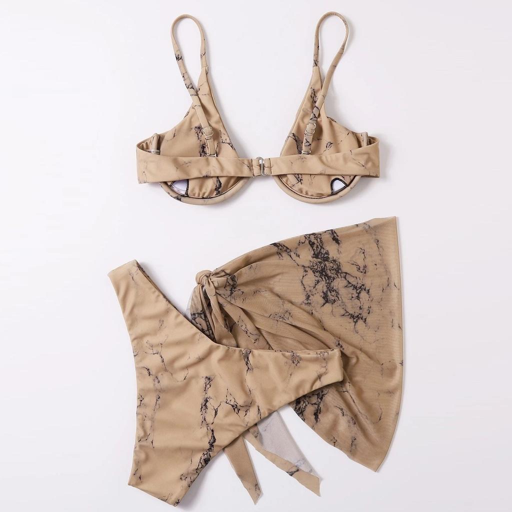 Женская мода сплошной цвет сексуальный полый купальник бикини с открытой спиной разделенный купальник