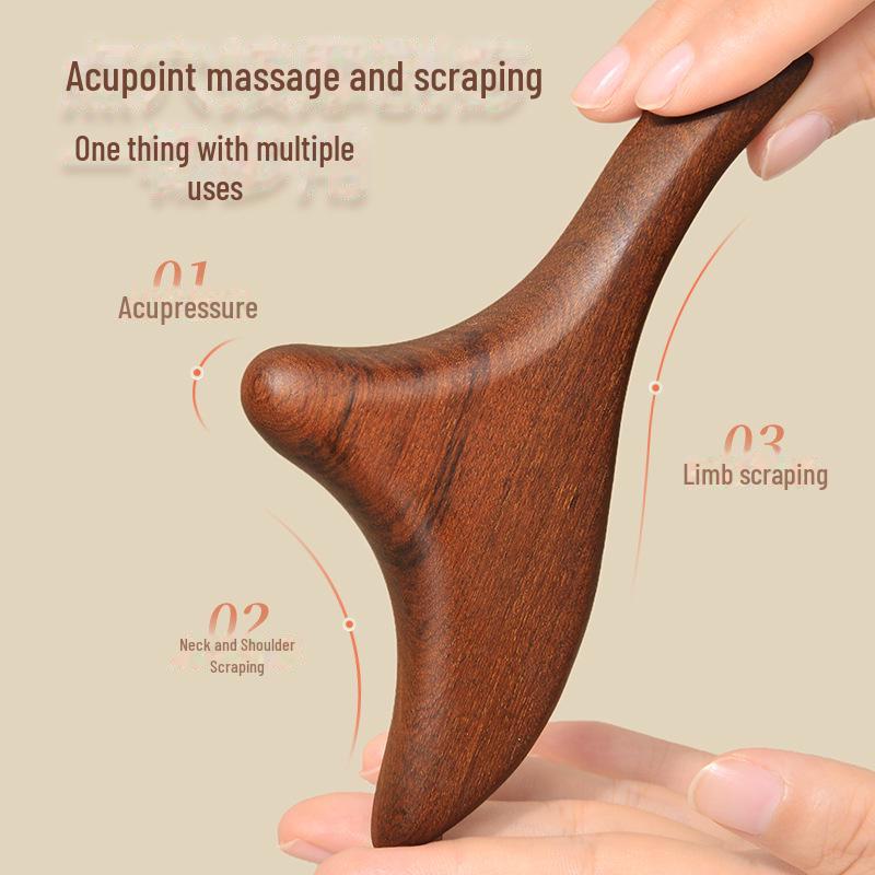 Треугольная массажная палочка в форме птицы: Массажер для ног и шеи Silk Green Sandalwood