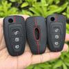 Силиконовый складной чехол для ключа зажигания 3 кнопки для Ford Focus Mondeo Fiesta 2013 Брелок Автомобильный чехол