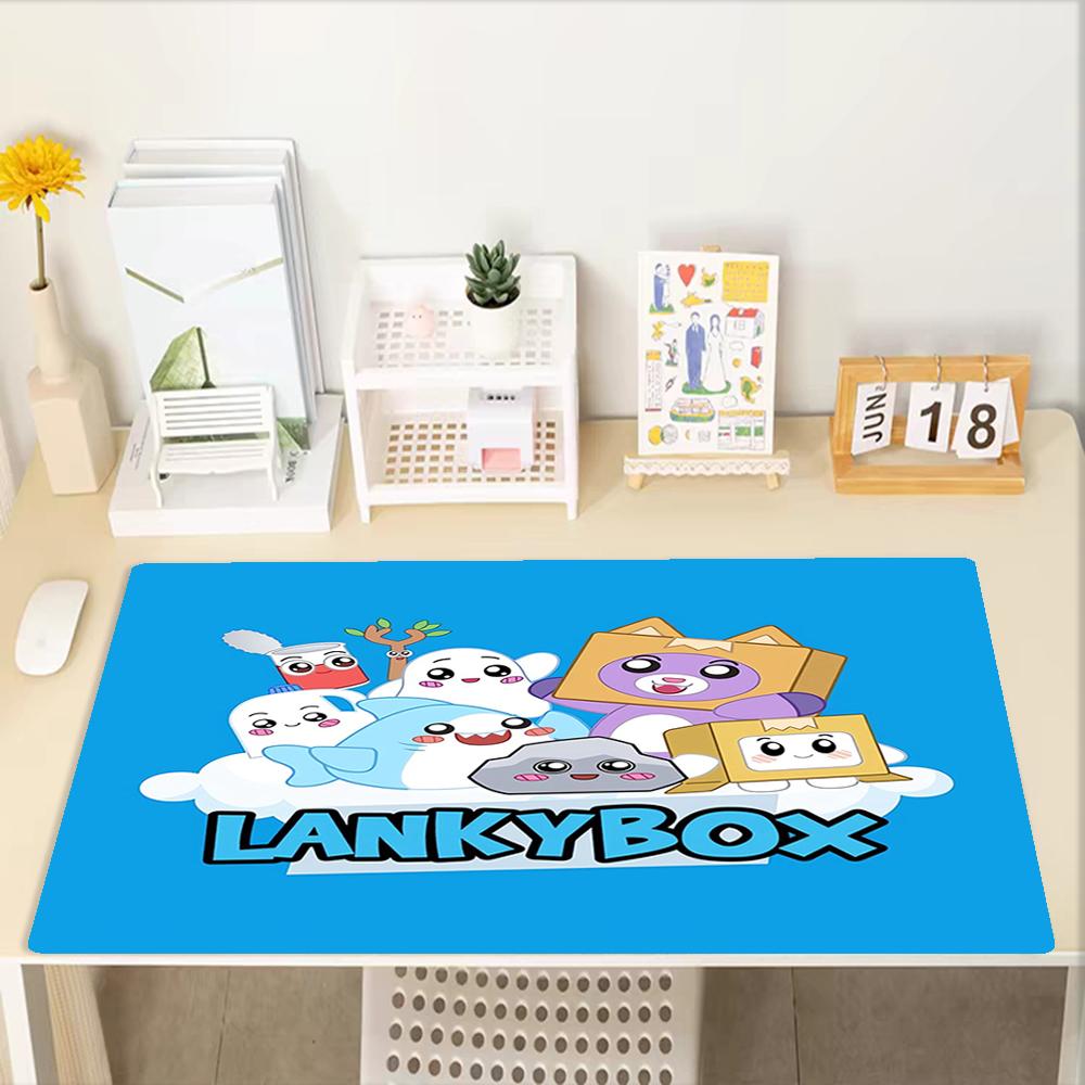Коврик для мыши в стиле LankyBox, Нескользящая резиновая основа, Многофункциональный декор для офиса и дома, Идеально подходит для персонализации рабочего места.