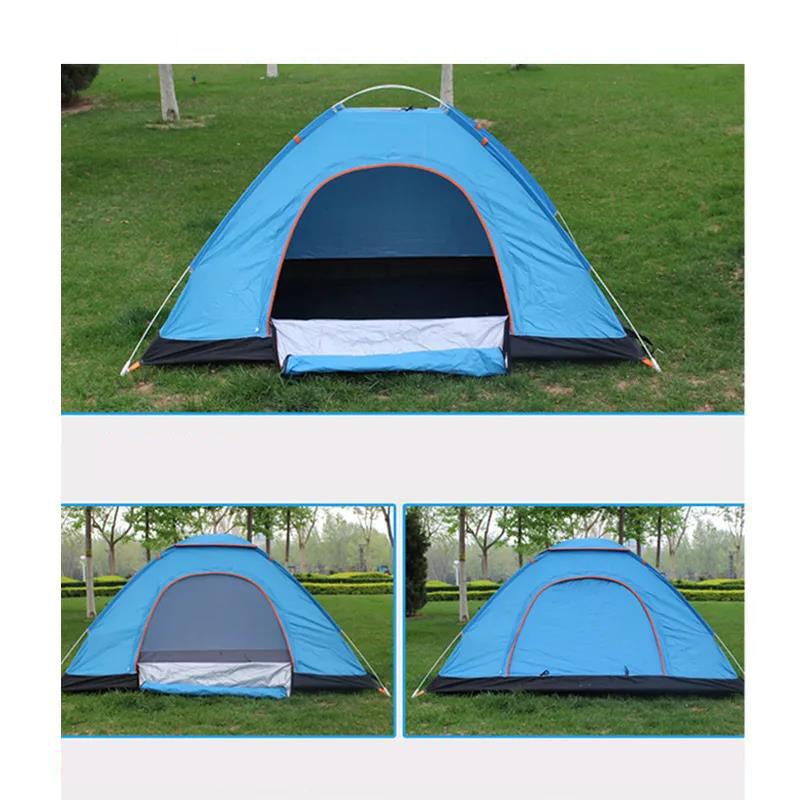 Tent Outdoor 3-4 People Automatic Outdoor Camping Thick Rainproof Speed Open Tent