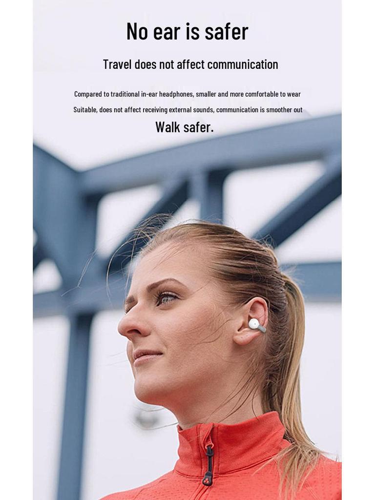 2023 Стильный трансграничный Bluetooth-зажим для уха: Не в ухо, Беспроводные, Одно ухо с Ультра-долгим аккумулятором для Спорта
