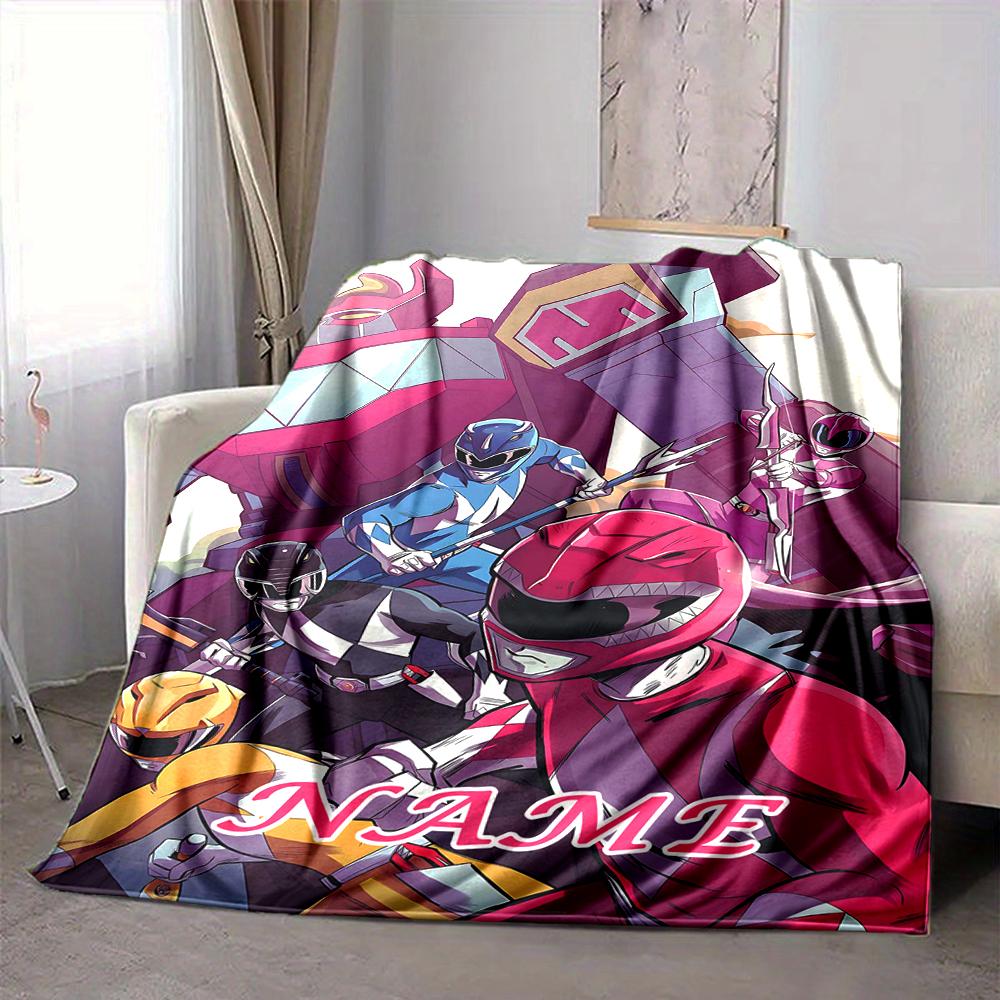 Custom 1pc Power Rangers Storm Blanket, Soft And Comfortable Blanket, Casual Warm, Camping Travel Blanket, Birthday Gift Q912153