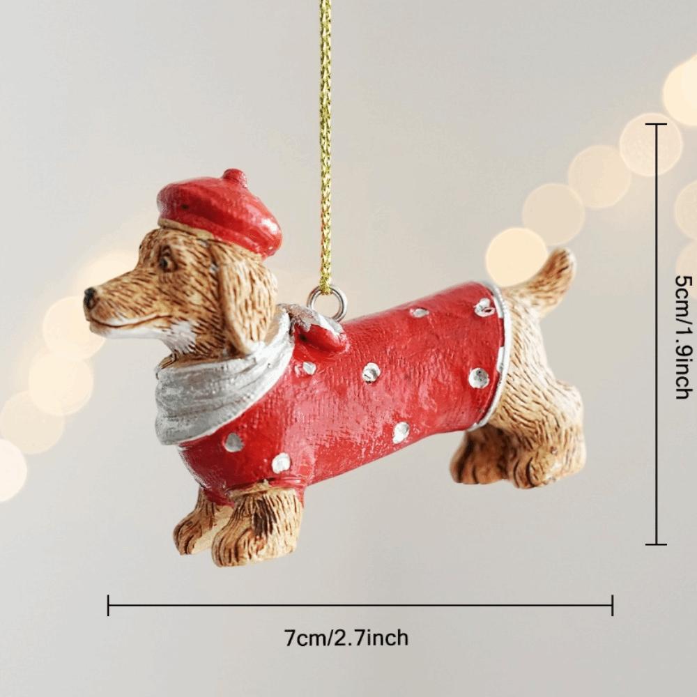 Colorful Deer Pendant Resin Hat Charm Exquisite Christmas Ornament  Table Decor