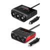 12В-24В Автомобильный прикуриватель Разветвитель Штекер Светодиодный USB Зарядный Штекер Адаптер Порт 3 Способа для Автомобильного Вентилятора Видеорегистратора