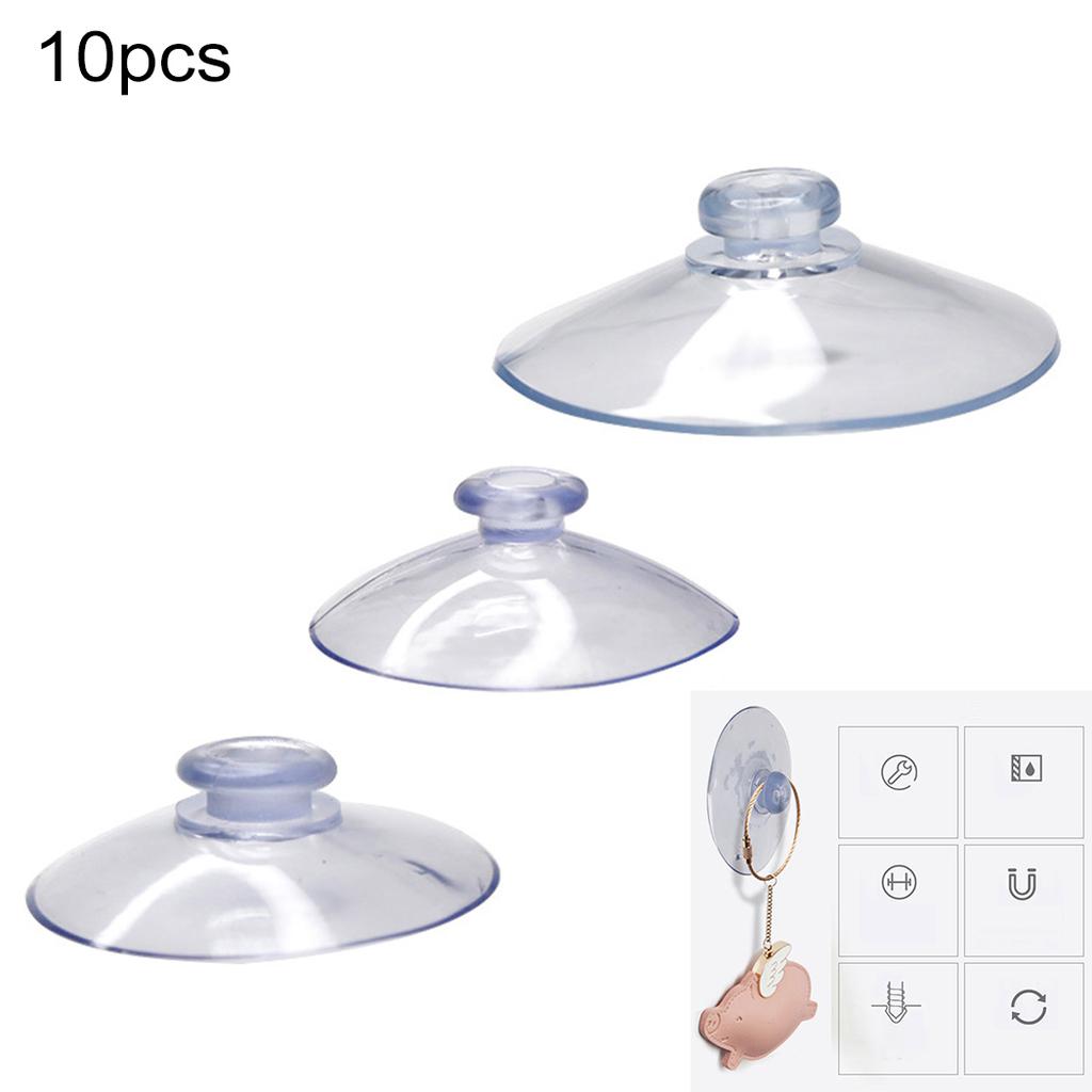 10pcs Suction Cups Any Type Wide Range Clear Plastic Rubber Casement Suckers