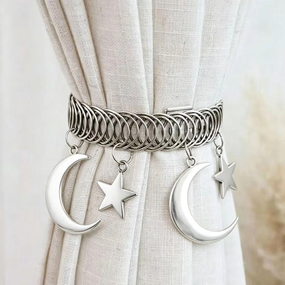 2Pcs Vintage Curtain Tie Backs Adjustable Curtain Clips Window Curtain Tie Belts Room Ornaments