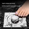 Durable Magnetic Floor Drain with Insect and Odor-Proof Core, Anti-Backflow Sewer Protection for Bathrooms
