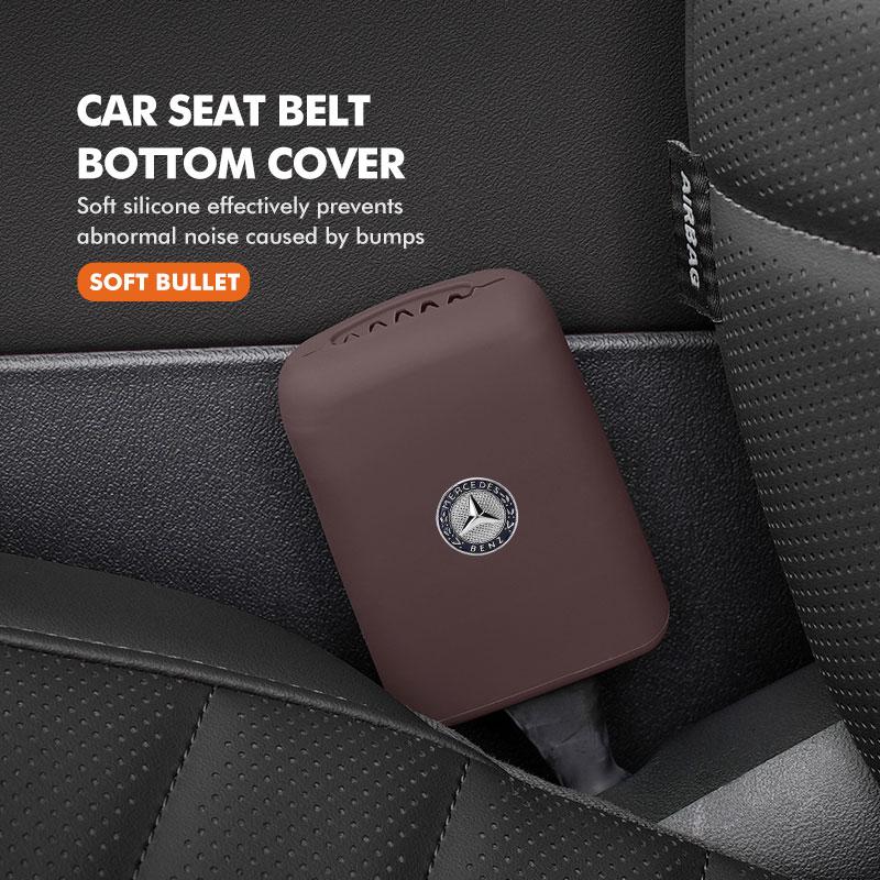 CQN1 For Benz Car Seat Belt Buckle Cover Anti-Scratch Protector Clip Car Accessories Interior W202 W212 W126 W140 W168 W177 CLS GLE