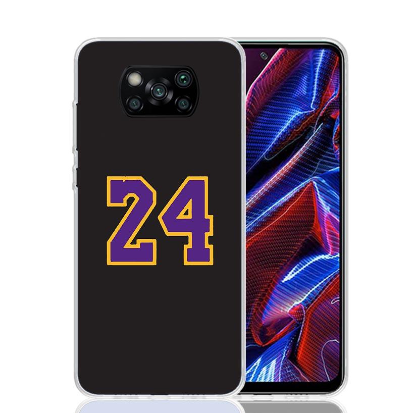 Basketball 23 24 8 Number Case Phone Cover for Xiaomi Poco X3 Nfc X5 X6 X7 X4 Gt F6 F5 Pro F4 F3 M5S M5 M4 M3 5G Trend Fundas Po