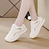 2025 New Spring and Autumn Sports and Leisure Shoes Women's Leather Surface Breathable Soft Sole Comfortable Non-slip Wear-resistant Single Shoes