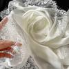 Lace Trim Shawls Solid Color Wraps Fashion Square Scarf  Beach