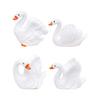 Charming Resin Swan Figurines Diy Creative Micro Landscape Desk Decorations