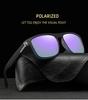 Fashion Purple Sunglasses Men Women Sun Glasses Retro Square Sport Driving Fishing Gradient Big Frame Eyewear UV400