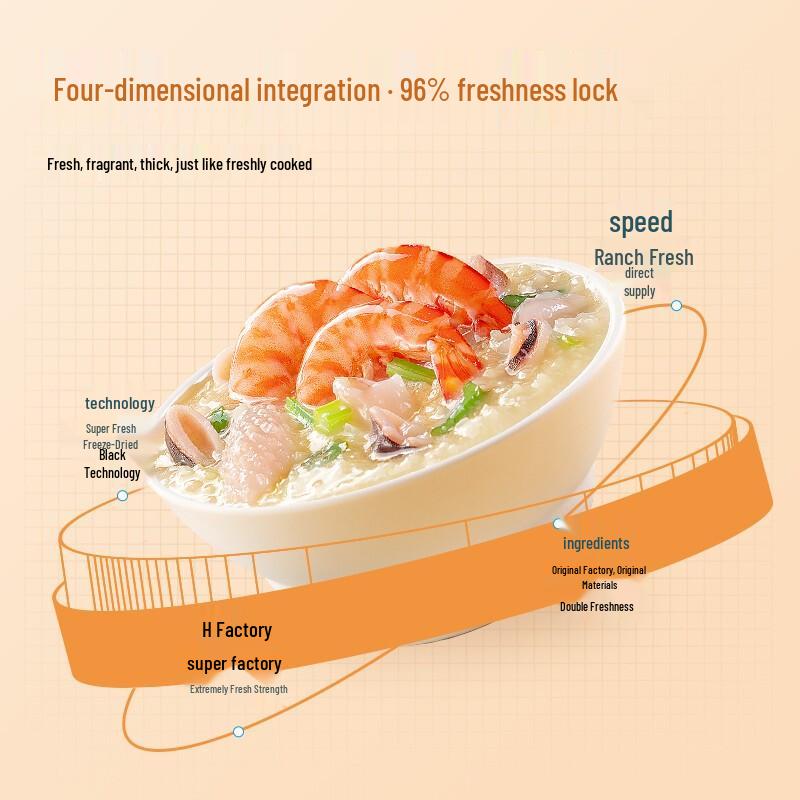 Подарочная коробка с моментальной кашей Haifusheng разных вкусов