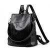 Solid Flap Feminine Pocket Backpacks High-quality Bags Large Capacity Internal Compartment Softback Hasp Fashion