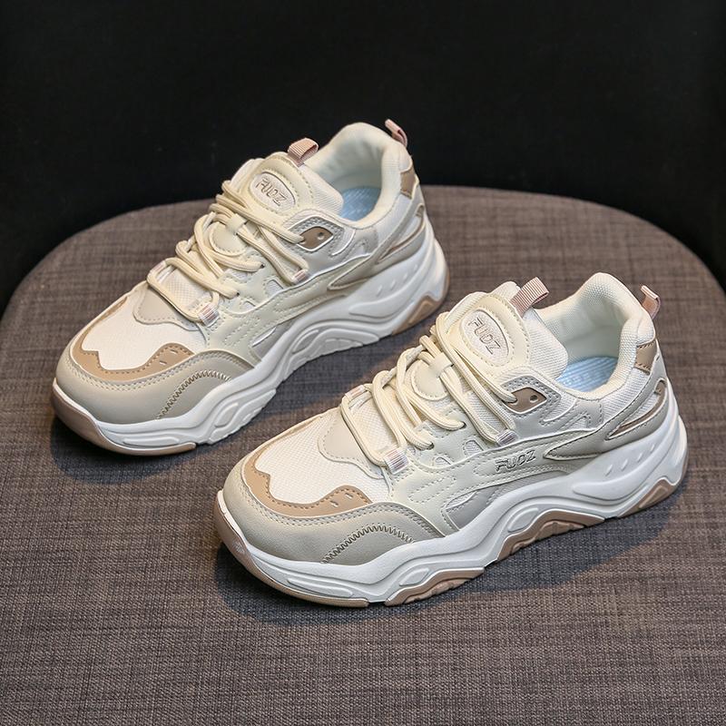 CRLAYDK Женские 2024 Новые Модные Кроссовки Платформа Папа Повседневные Классические Сетчатые Обувь для Ходьбы Удобные На шнуровке Путешествия Теннис