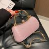 Fashion Women's Bag Korean Style Small Bag Shoulder with Chain Shiny Shoulder Crossbody Bag for Girls
