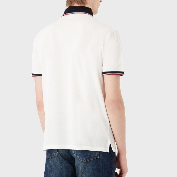 EMPORIO ARMANI SS23 Polo Shirt Men's Ecru 3R1F70-1JTKZ-01F9