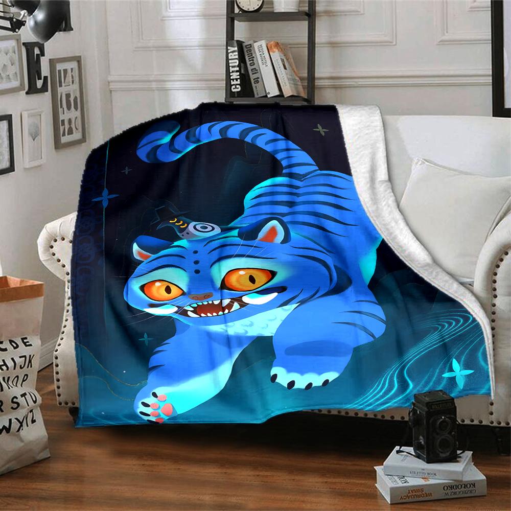1pc KPop Demon Hunters23 Blanket, Gift, for Men and Women, Soft Blanket, Good for Sofa Bed Couch Travel, Lightweight Flannel Blanket