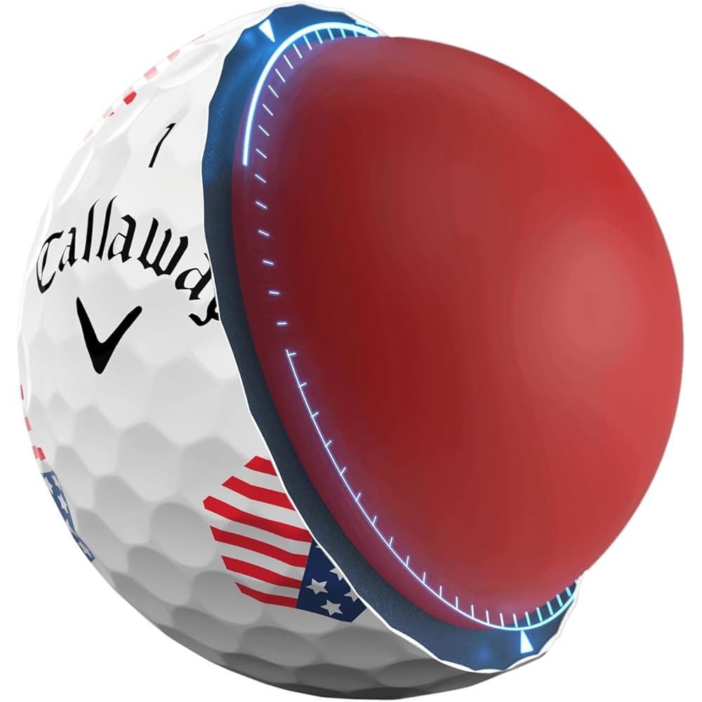 Мячи для гольфа Callaway Chrome Soft 24 TruTrack USA Трехкомпонентная конструкция Белый