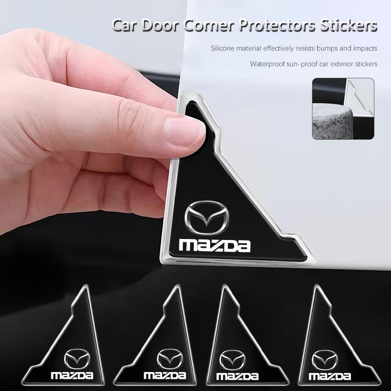 4PCS Car Door Anti-collision Corner Protectors Stickers For Mazda 3 6 2 5 CX5 CX3 Atenza MX5 CX7 Axela CX30 CX90 CX60 CX50 MX30 FF16 l1