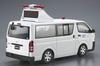 Aoshima Bunka Kyozai Серия Патрульных Машин 5 Toyota TRH200V Hiace Автомобиль для Проверки Места ДТП 2007 Пластиковый Моделистский Набор Co., Ltd. 1/24 Нет.