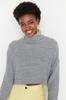 Women's Elegance Style Sweater Stone Crop Basic Knitwear Sweater
