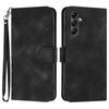 For Samsung Galaxy A15 5G/Galaxy A15 4G Wallet Case Line Imprinted PU Leather Phone Cover with Strap