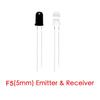 200PCS 3mm 5mm 940nm LEDs Infrared Emitter and IR Receiver Diode 100 Pairs Light Emitting Receiving DIODES F3 F5