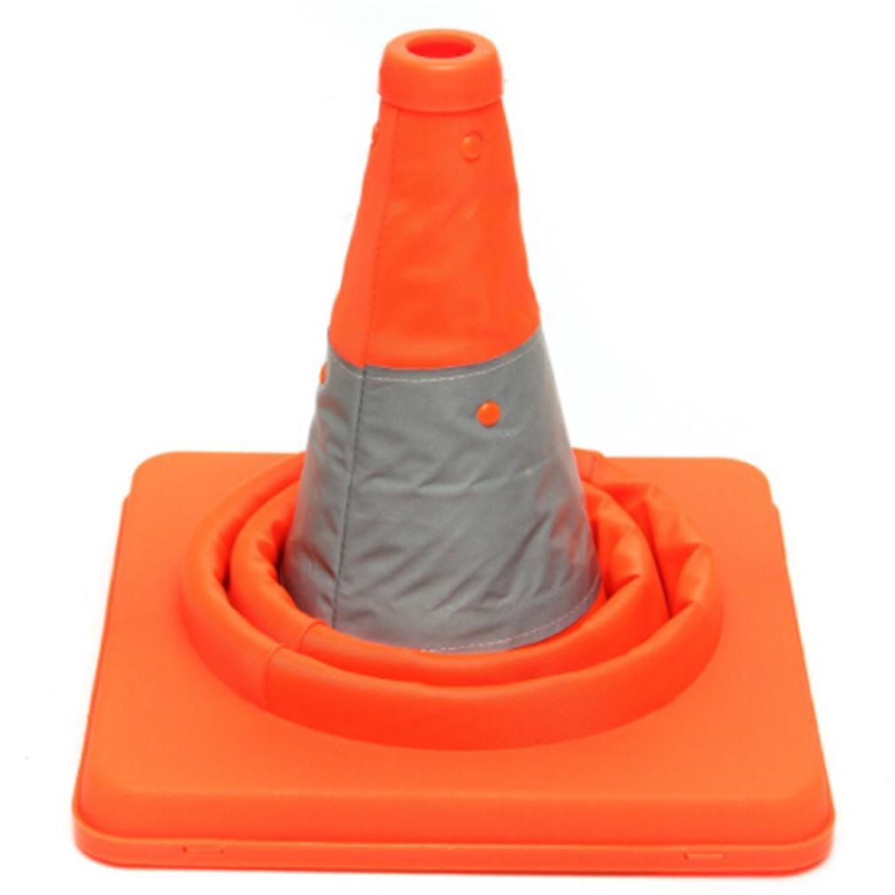1PC Folding Collapsible Light Up Traffic Multi Purpose Pop Up Reflective Safety Cone