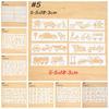 8pcs/set New DIY Craft Stamp Embossing PaintingTemplate Layering Stencils Scrapbooking Flower