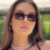 Vintage Retro Style Women's Sunglasses Square Shape Rivets Decoration Sun Glasses Women Travelling Driving Men Sunglass