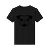 Print T-shirt O-neck Serious French Bulldog with Sunglasses Frenchie Custom Made Short-sleeved Cotton Top Mens Fashion