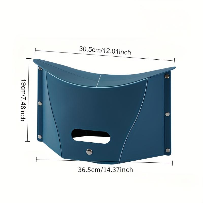 1 многофункциональный овальный складной табурет из полипропилена, переносной табурет для рыбалки на открытом воздухе, прочная пластиковая подставка для ног